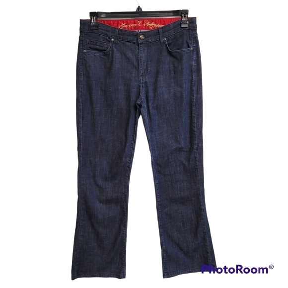Cookie Johnson Denim - Cj By Cookie Johnson Grace Casual Dark Blue Denim Bootcut Jeans Women's Size 30